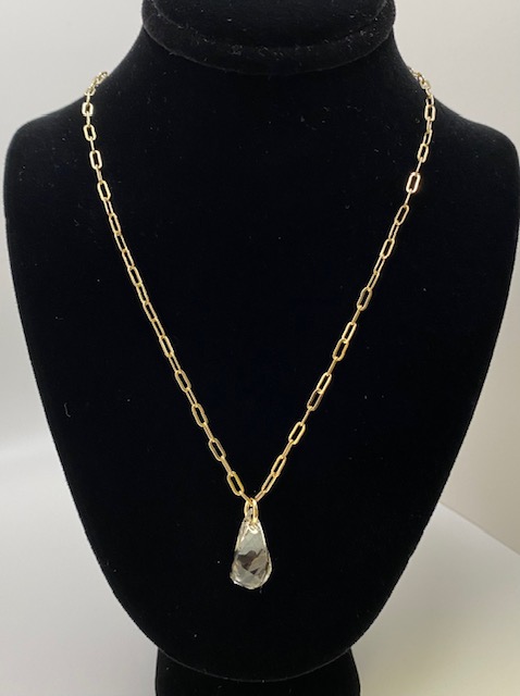 Helix Crystal Necklace Gold – The Pink Rooster & Gallery Garbo