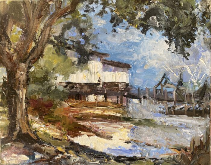 White Fishing Shack