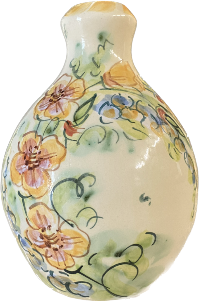 California Poppy Bud Vase