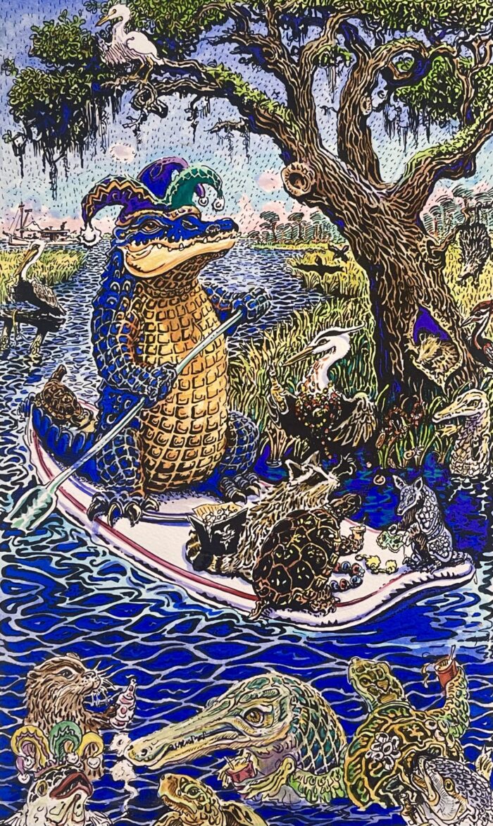 Paddle Board Mardi Gras