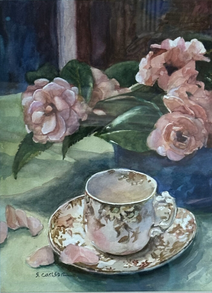 Pink Camelia Teacup